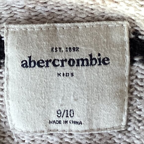 Abercrombie Kids Girls Open Cardigan Ribbed Sweater Fringe Warm Age 9-10 - Picture 6 of 7